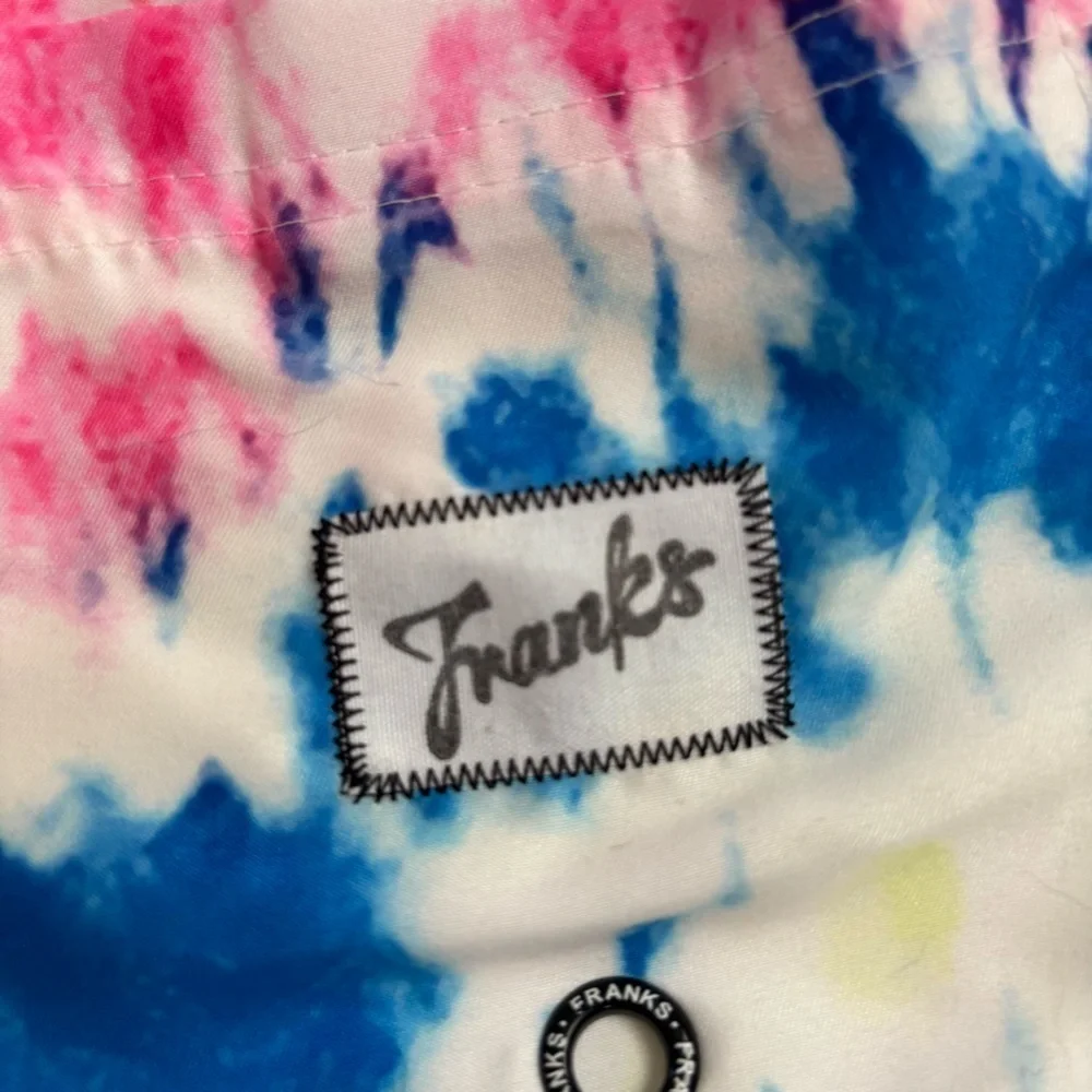 Franks Australia Men’s Medium Tie Dye Elastic Waist Swim Trunks